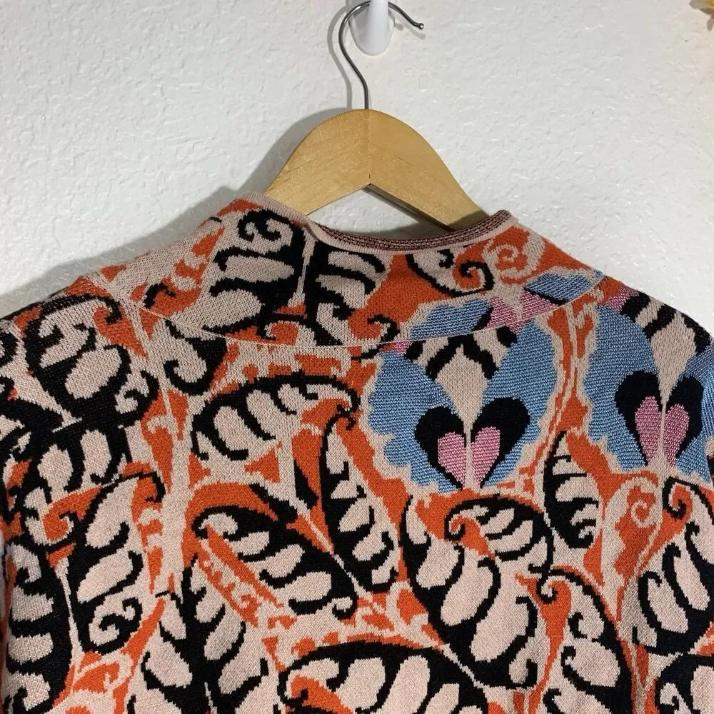 Anthropologie Maeve Mock Neck Multi-Pattern Oversized Sweater Size Small Women’s - Picture 10 of 15